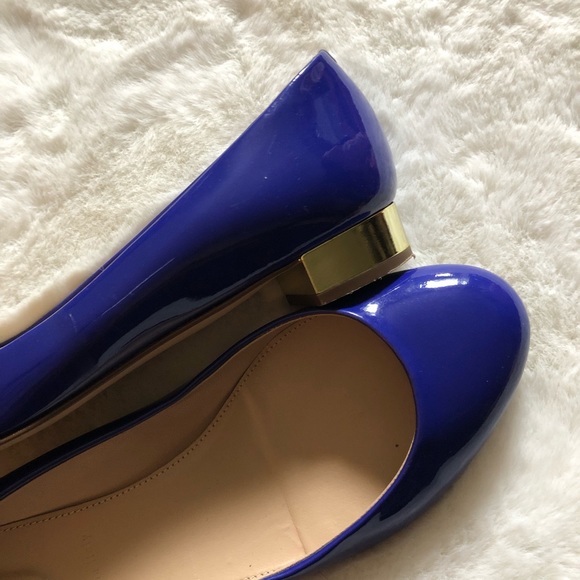 J. Crew Janey Patent Flat Deep Violet 6 Italy - Picture 3 of 5